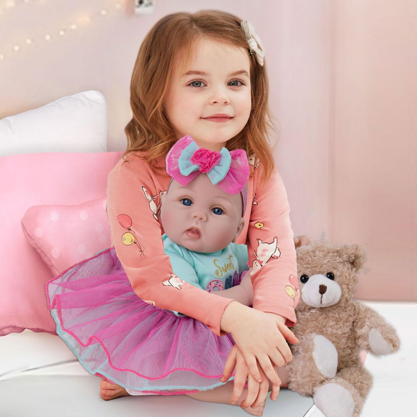 Milidool Lifelike Reborn Baby Doll 18-Inch – Soft Weighted Body Gift Set for Kids 3+