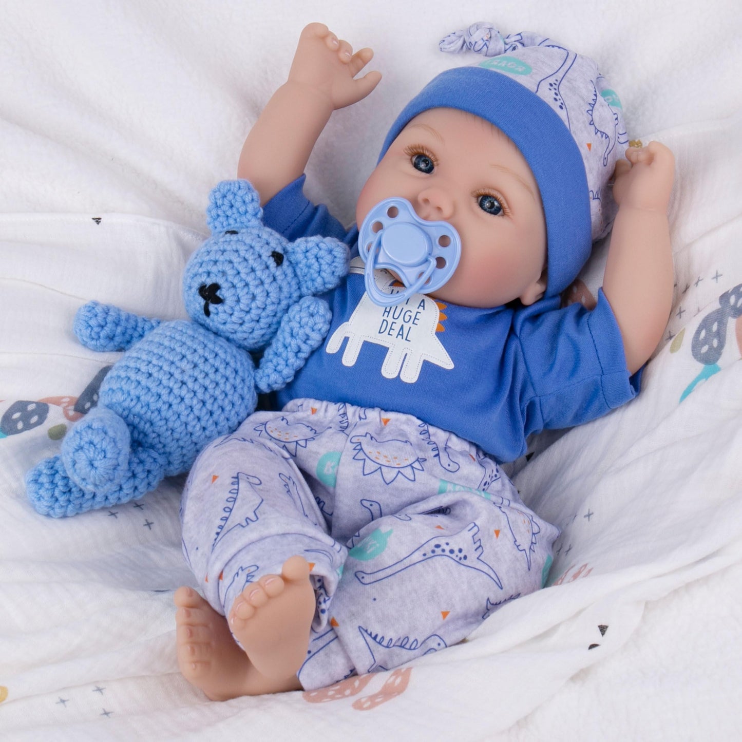 Milidool Lifelike Reborn Baby Doll Boy – 18-Inch Soft Vinyl, Weighted Body, Gift-Ready