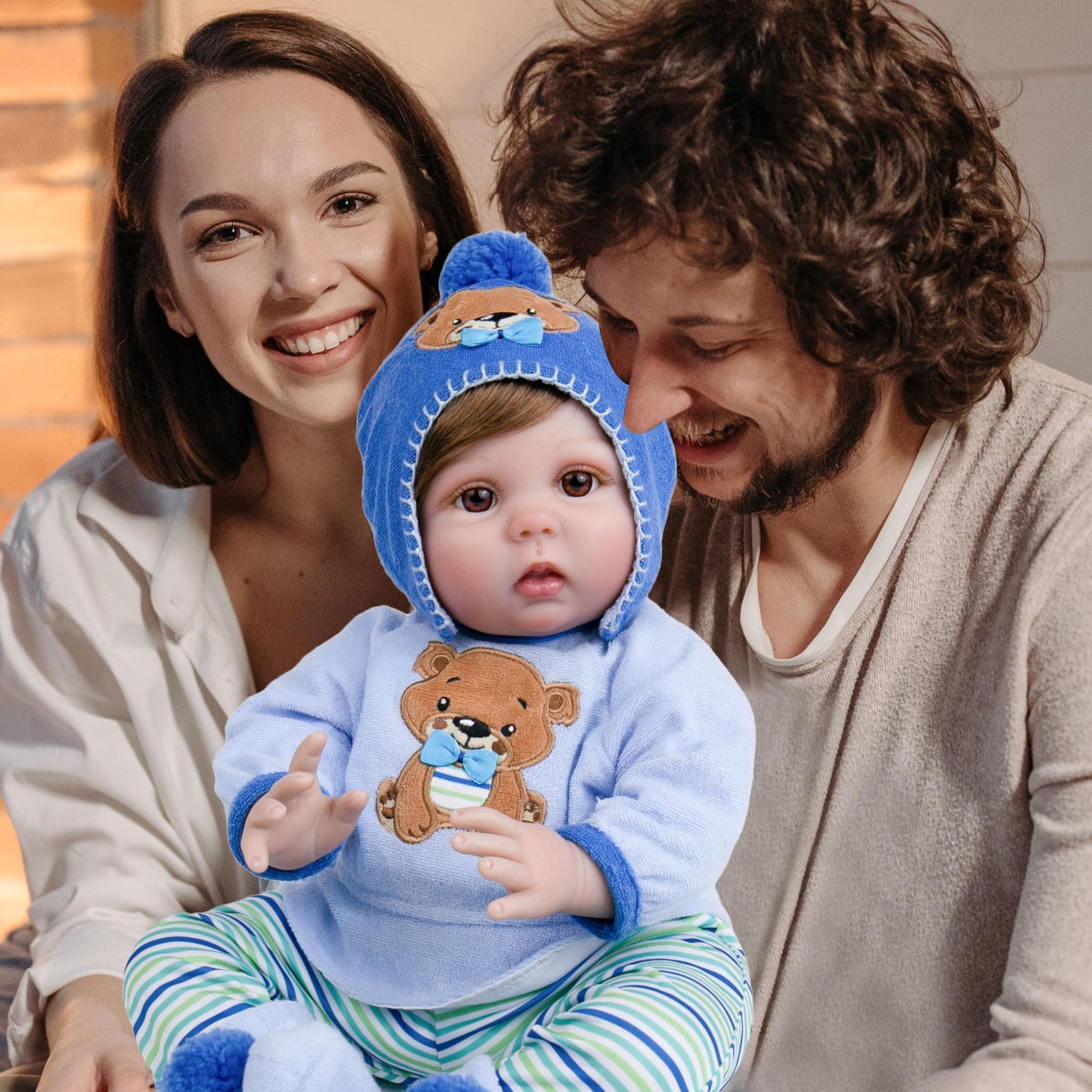 Milidool Lifelike Reborn Baby Doll - 22-Inch Realistic Soft Body Boy with Gift Box & Accessories