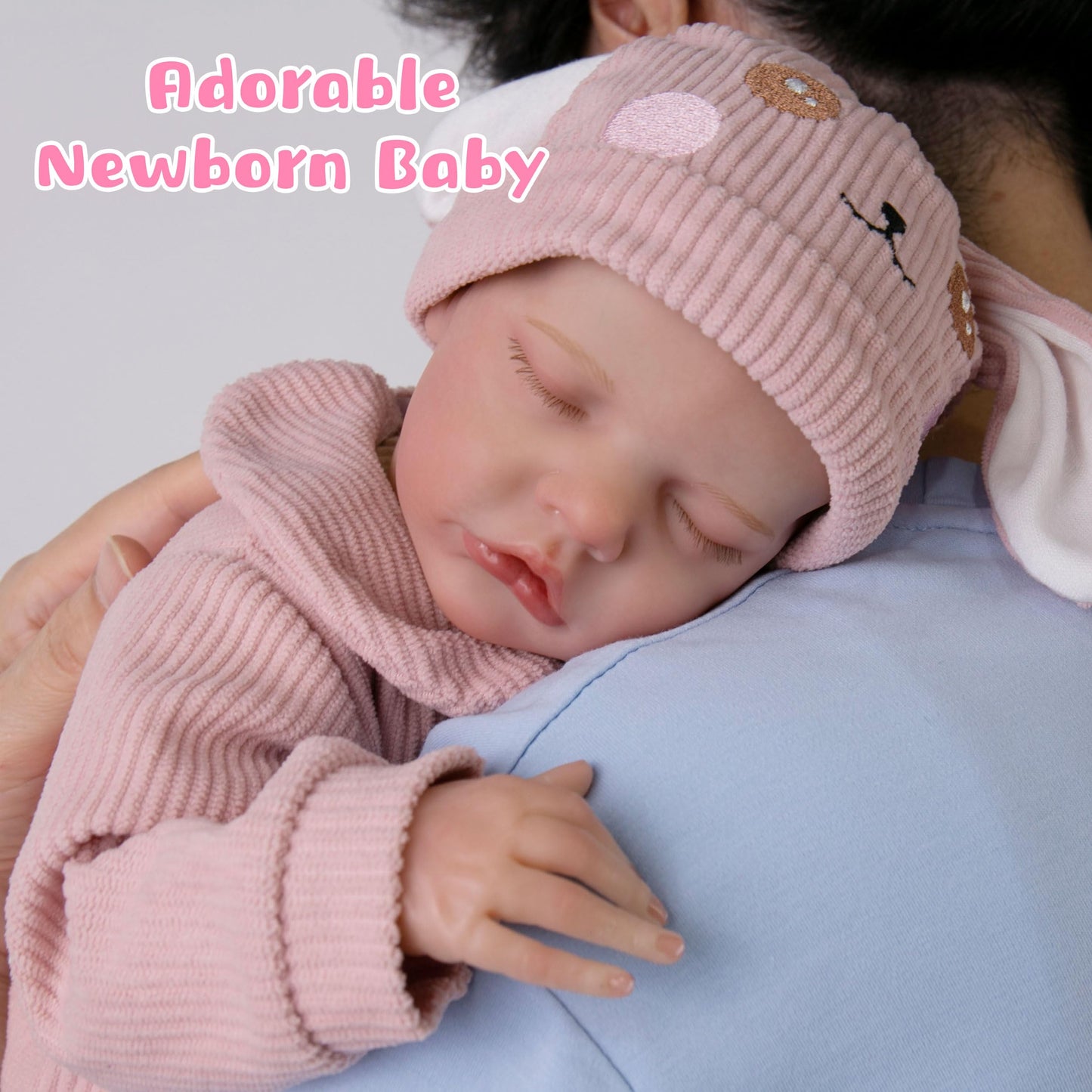 Milidool Lifelike Reborn Baby Dolls – 18-Inch Realistic Poseable Newborn Girl with Gift Box