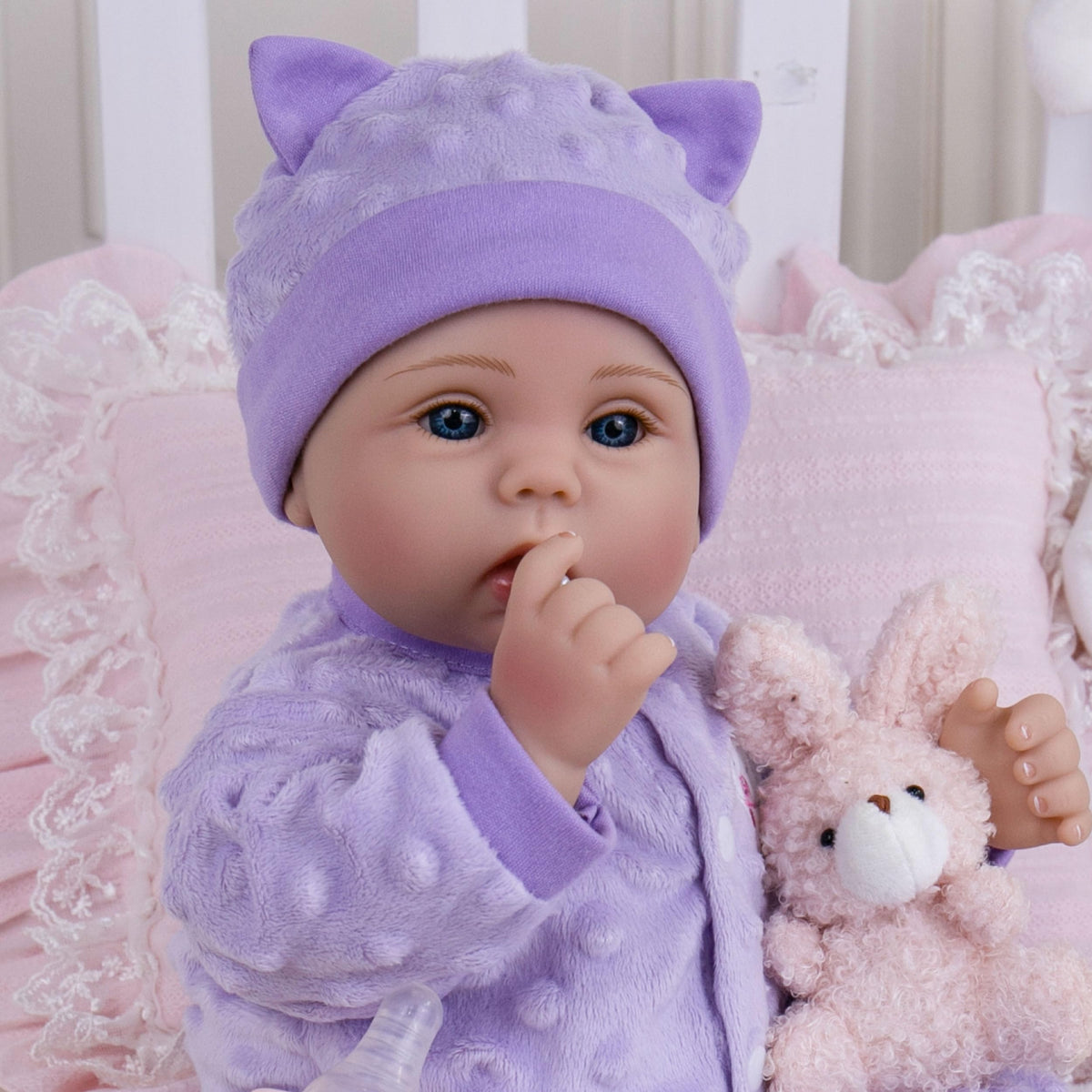 Milidool Lifelike Reborn Baby Doll Girl 18in – Realistic Newborn, Gift for Ages 3+