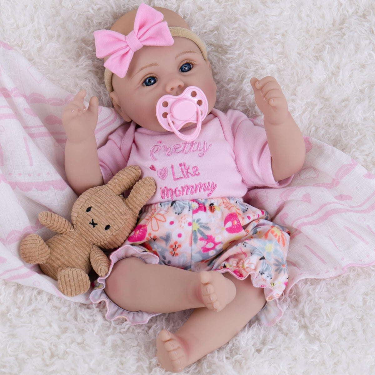 Milidool Lifelike Reborn Baby Doll Girl – 18-Inch Realistic Newborn