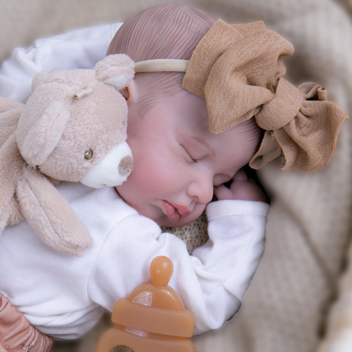 Milidool Lifelike Reborn Baby Doll - 20-Inch Realistic Newborn with Soft Cloth Body and Accessories