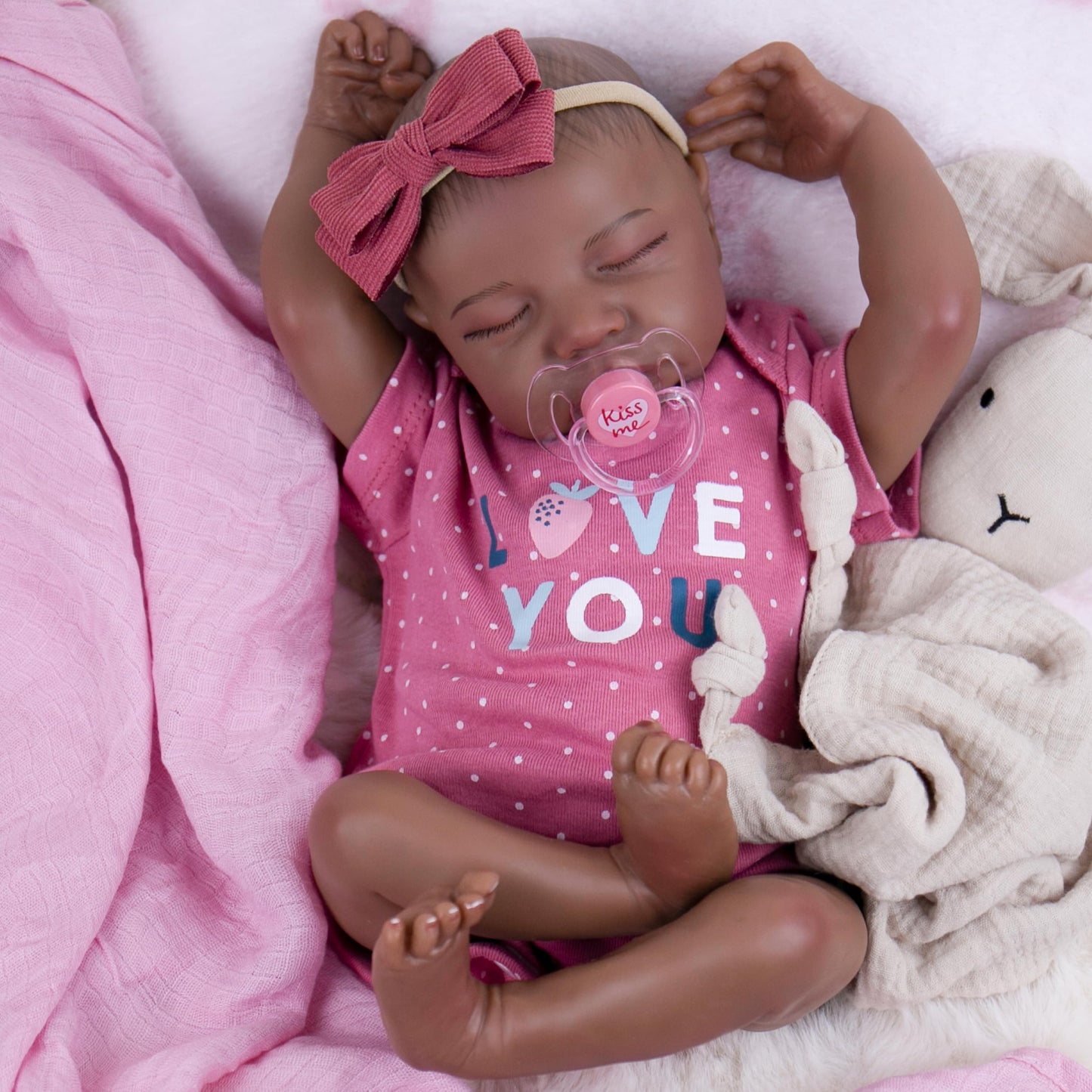 Milidool Reborn Baby Doll 18-Inch Black Girl – Realistic Lifelike Vinyl Doll