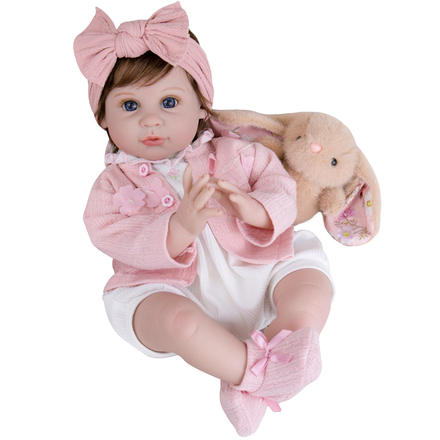Milidool Reborn 22-Inch Baby Doll Girl – Soft Weighted Body, Realistic Details, Gift Box