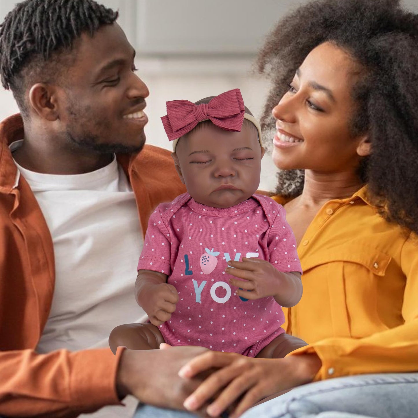 Milidool Reborn Baby Doll 18-Inch Black Girl – Realistic Lifelike Vinyl Doll