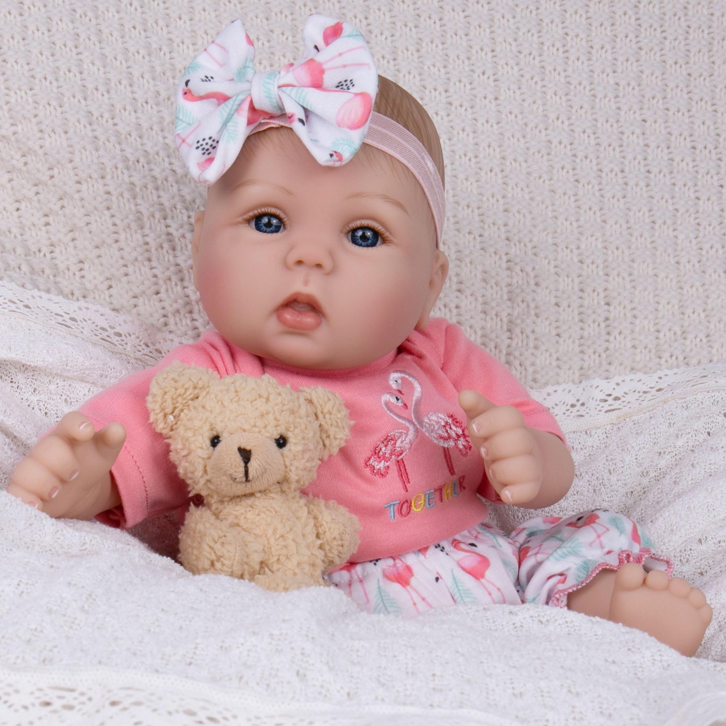 Milidool Realistic Reborn Baby Doll Girl - 18 Inch, Soft Poseable Body, Lifelike Newborn
