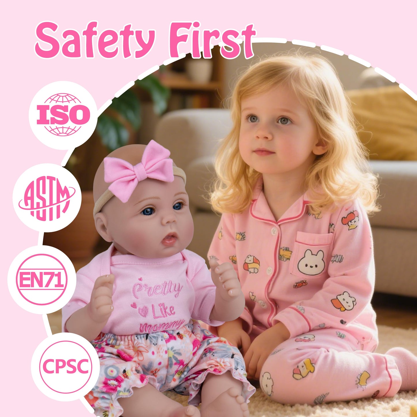 Milidool Lifelike Reborn Baby Doll Girl – 18-Inch Realistic Newborn