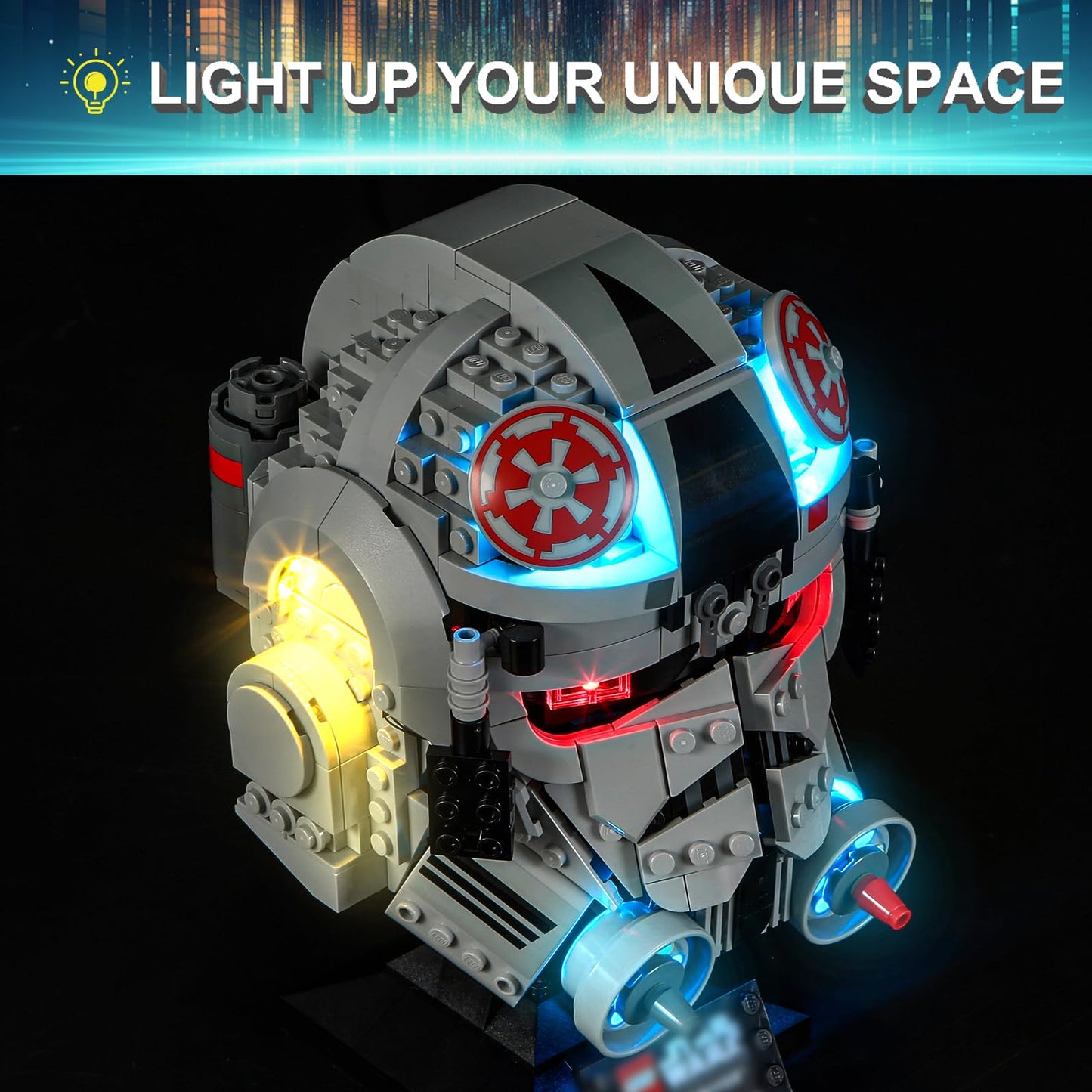 Mililier LED Light Kit for LEGO AT-AT Driver Helmet 75429 – Lights for Your 75429 Set