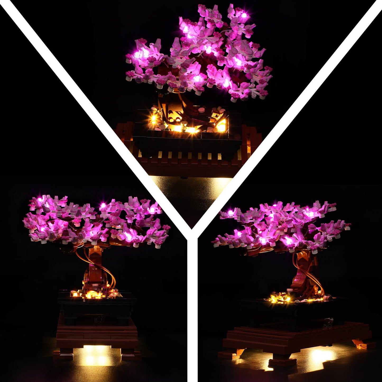 Mililier LED Light Kit for Lego Bonsai Tree 10281 Set – Pink | Enhance Your Display