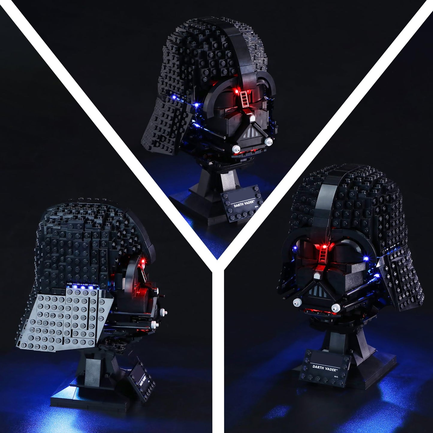 Mililier LED Light Kit for Lego Darth Vader Helmet 75304
