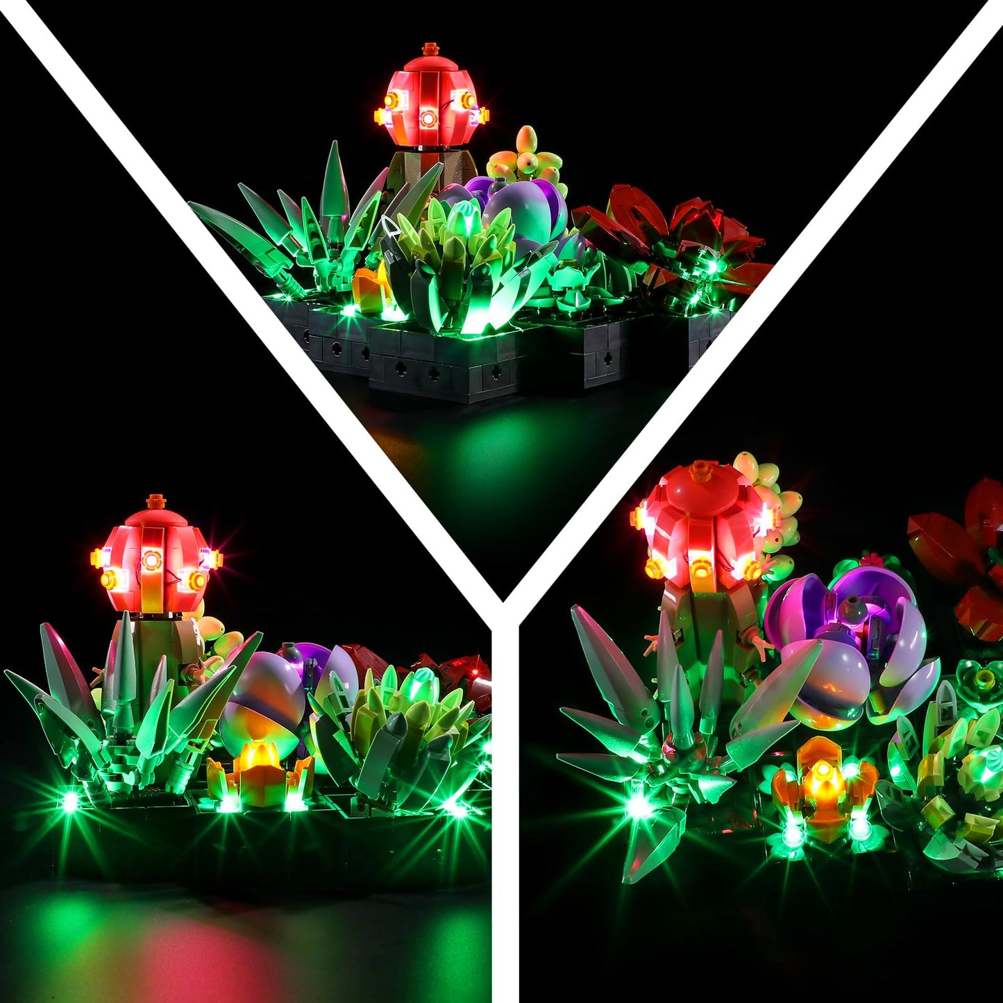 Mililier LED Light Kit for Lego 10309 Succulents Plant Decor Set – Compatible with Lego 10309