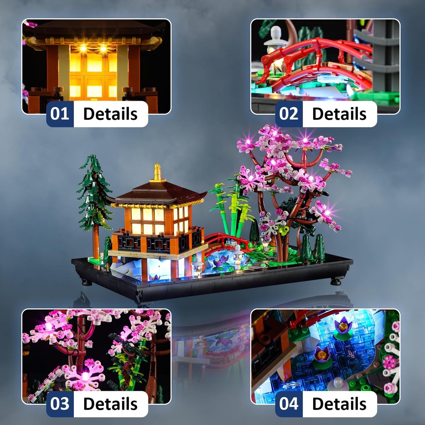 Mililier LED Light Kit for Lego 10315 Icons Tranquil Garden Set – Ambient Lighting Upgrade