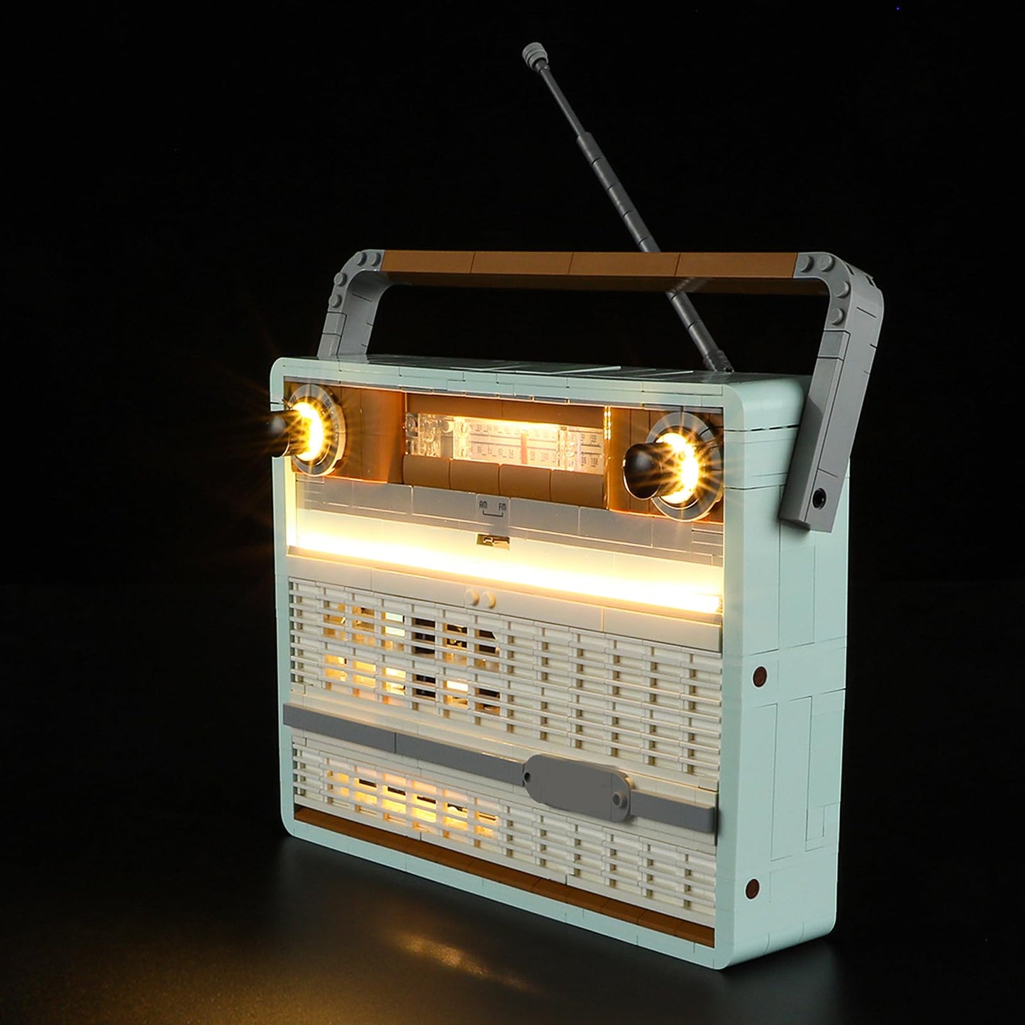 Mililier LED Light Kit for Lego 10334 Retro Radio Set – USB or Battery Power, Blocks Not Included
