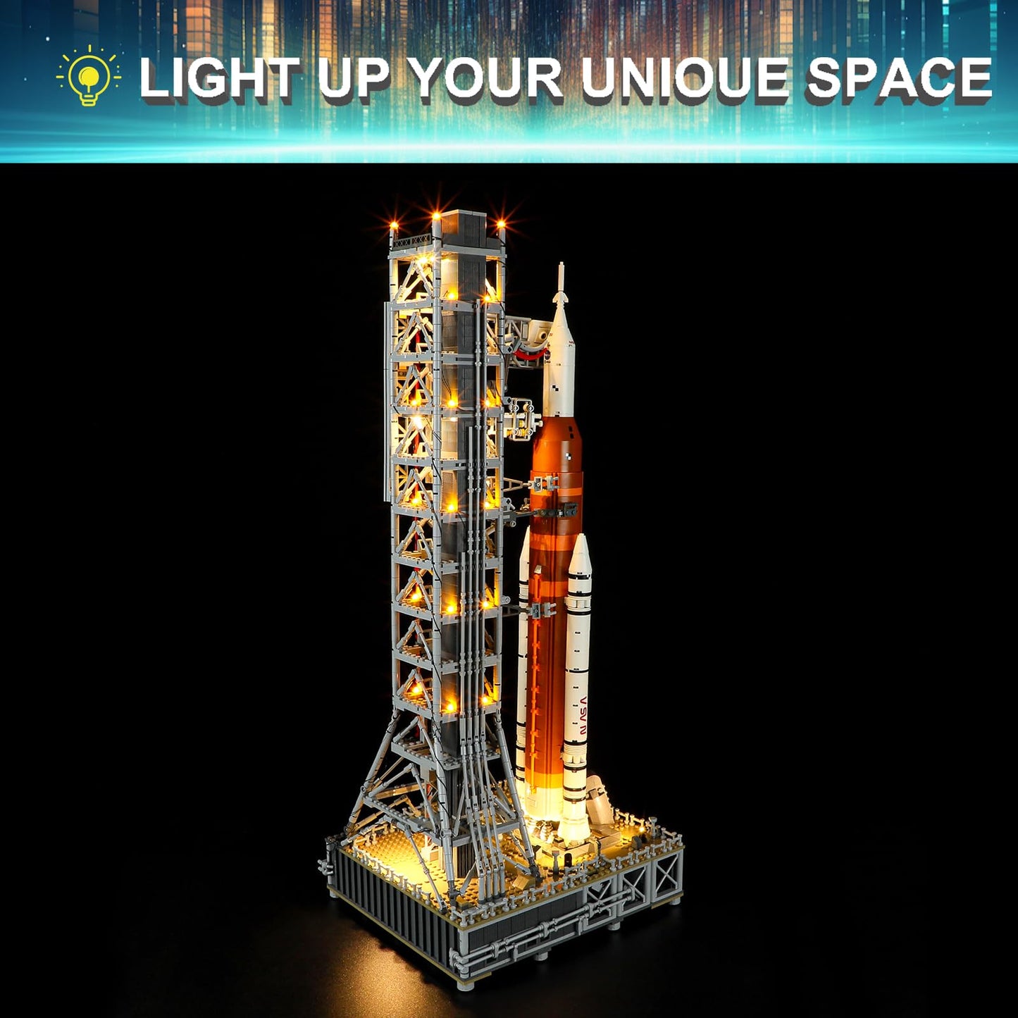 Mililier LED Light Kit for Lego 10341 Artemis Space System – USB or Battery Power