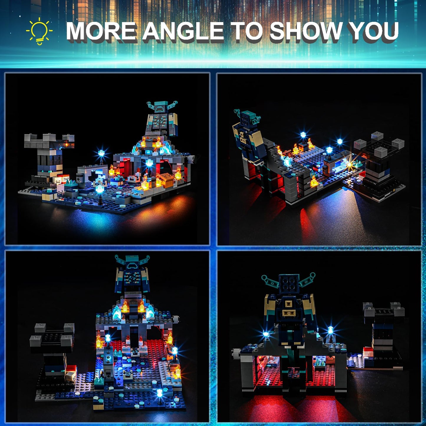 Mililier LED Light Kit for Lego 21246 The Deep Dark Battle – Subtle, Safe Lighting