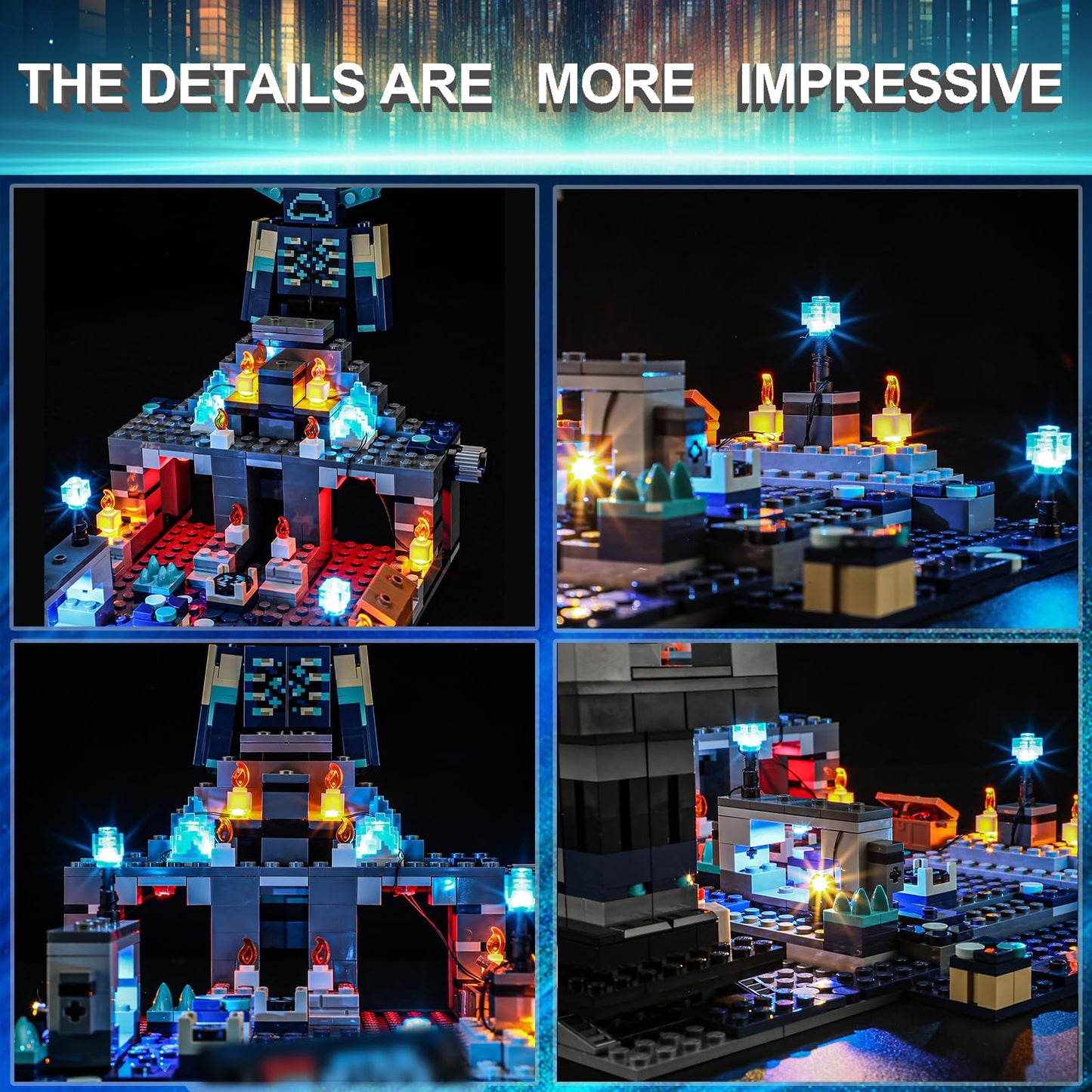 Mililier LED Light Kit for Lego 21246 The Deep Dark Battle – Subtle, Safe Lighting