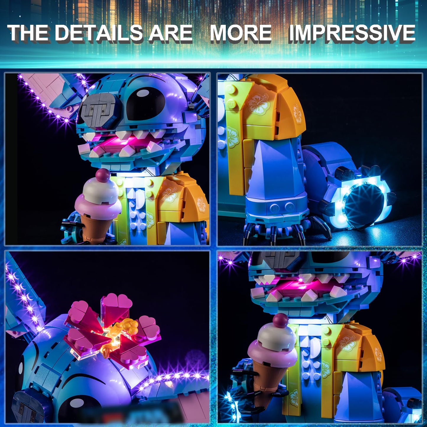 Mililier LED Light Kit for Lego 43249 Stitch Set - Enhanced Display