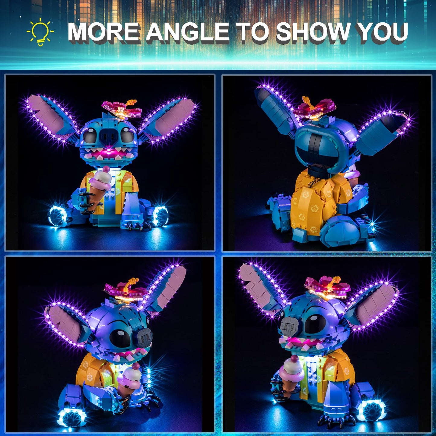 Mililier LED Light Kit for Lego 43249 Stitch Set - Enhanced Display