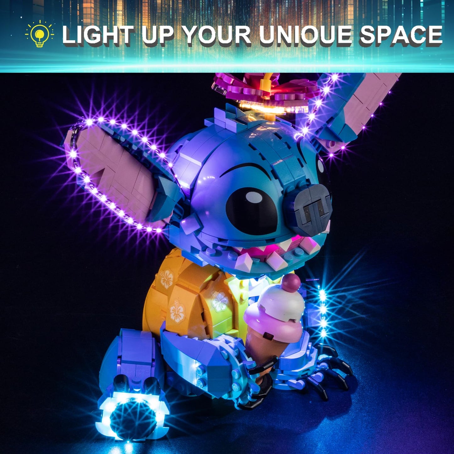 Mililier LED Light Kit for Lego 43249 Stitch Set - Enhanced Display