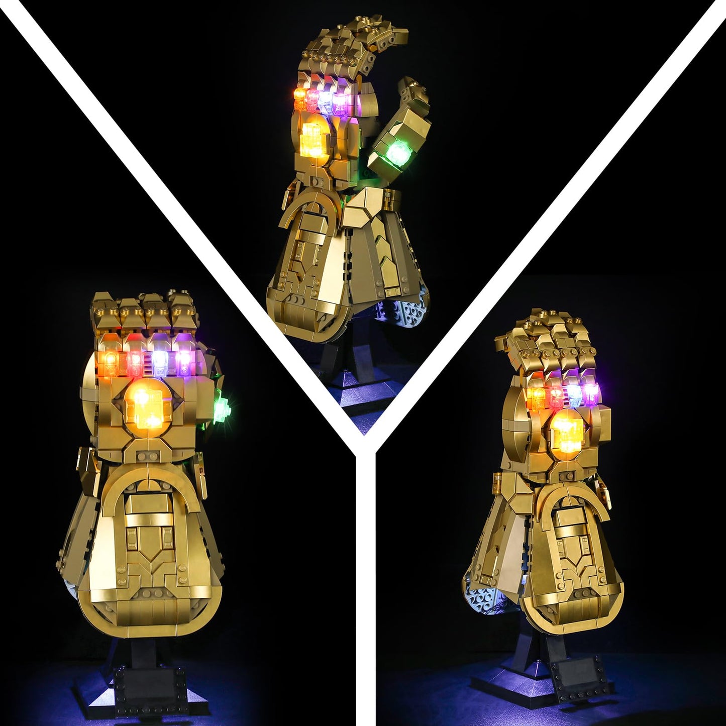Mililier LED Light Kit for Lego 76191 Infinity Gauntlet – USB or Battery