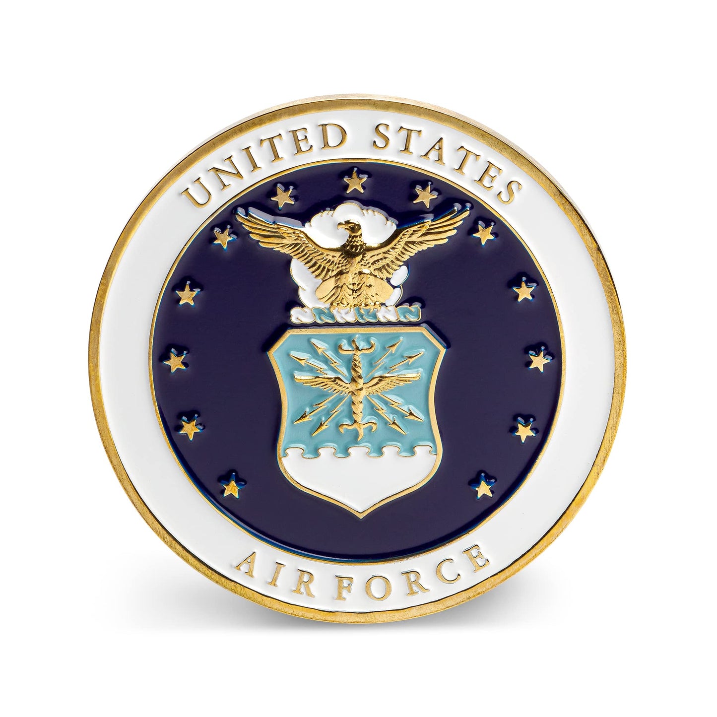Military Gift Shop | Air Force Armed Forces Prayer Coin – USAF Valor Challenge Coin