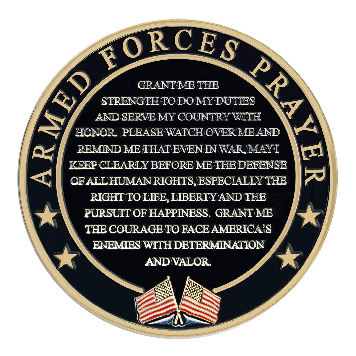 Military Gift Shop | Air Force Armed Forces Prayer Coin – USAF Valor Challenge Coin