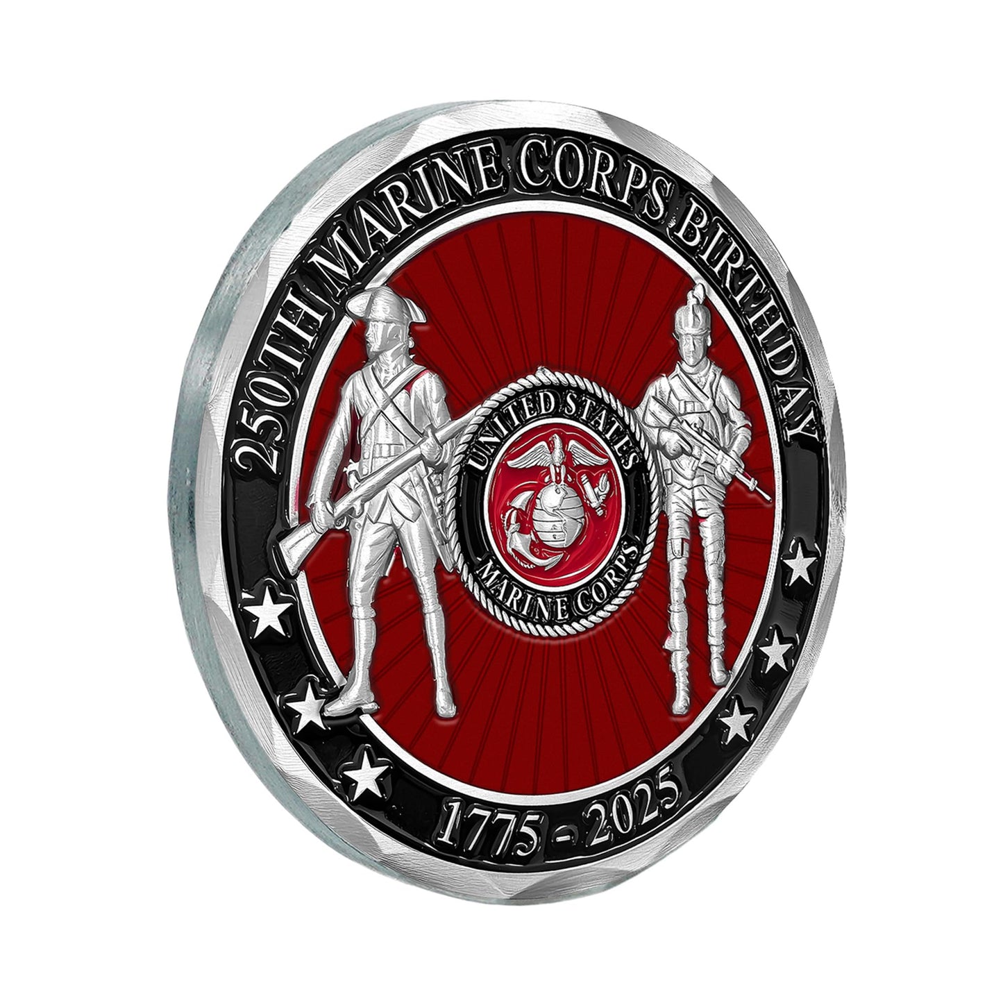 USMC 250th Birthday Challenge Coin – 2-Inch Commemorative | Military Gift Shop