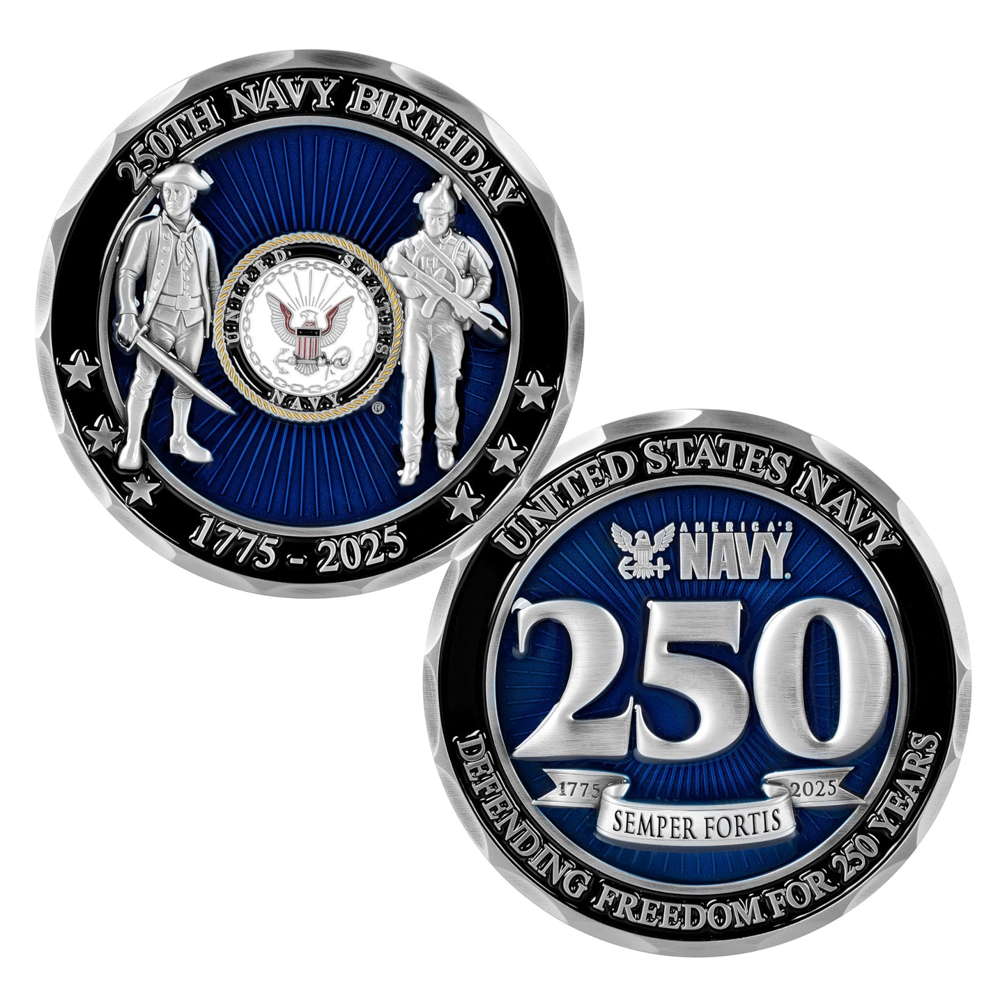 USN 250th Anniversary Challenge Coin – Navy Birthday Gift | Military Gift Shop