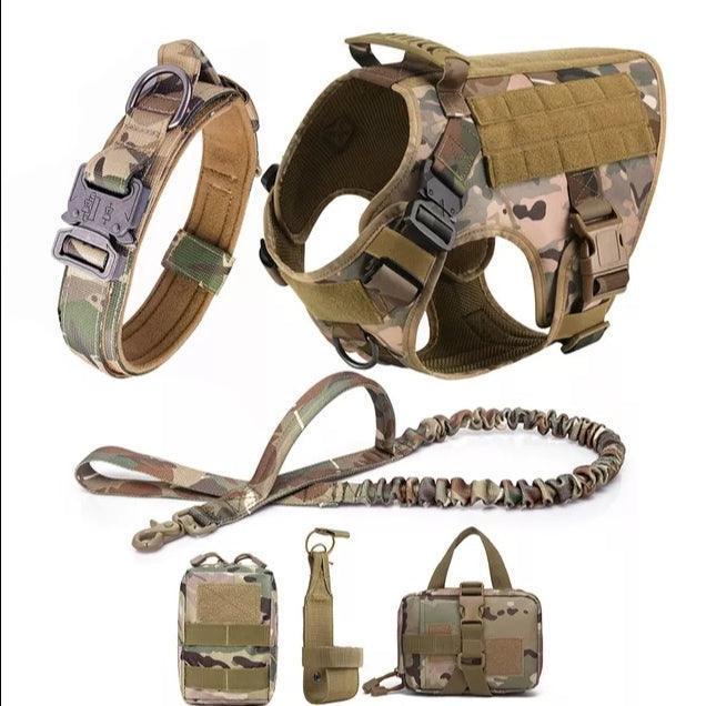 Military Grade Tactical Dog Harness Set Deal