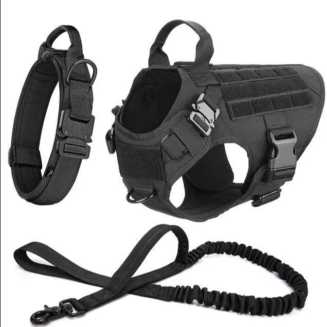 Military Grade Tactical Dog Harness Set Deal