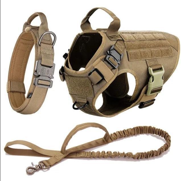 Military Grade Tactical Dog Harness Set Deal