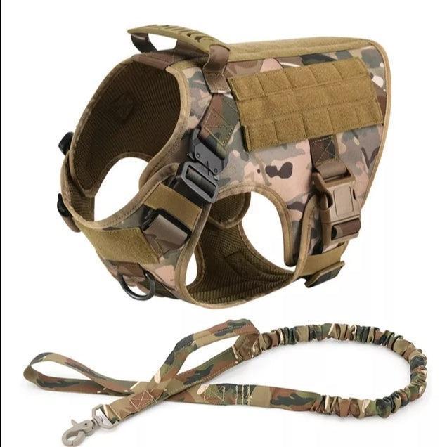 Military Grade Tactical Dog Harness Set Deal