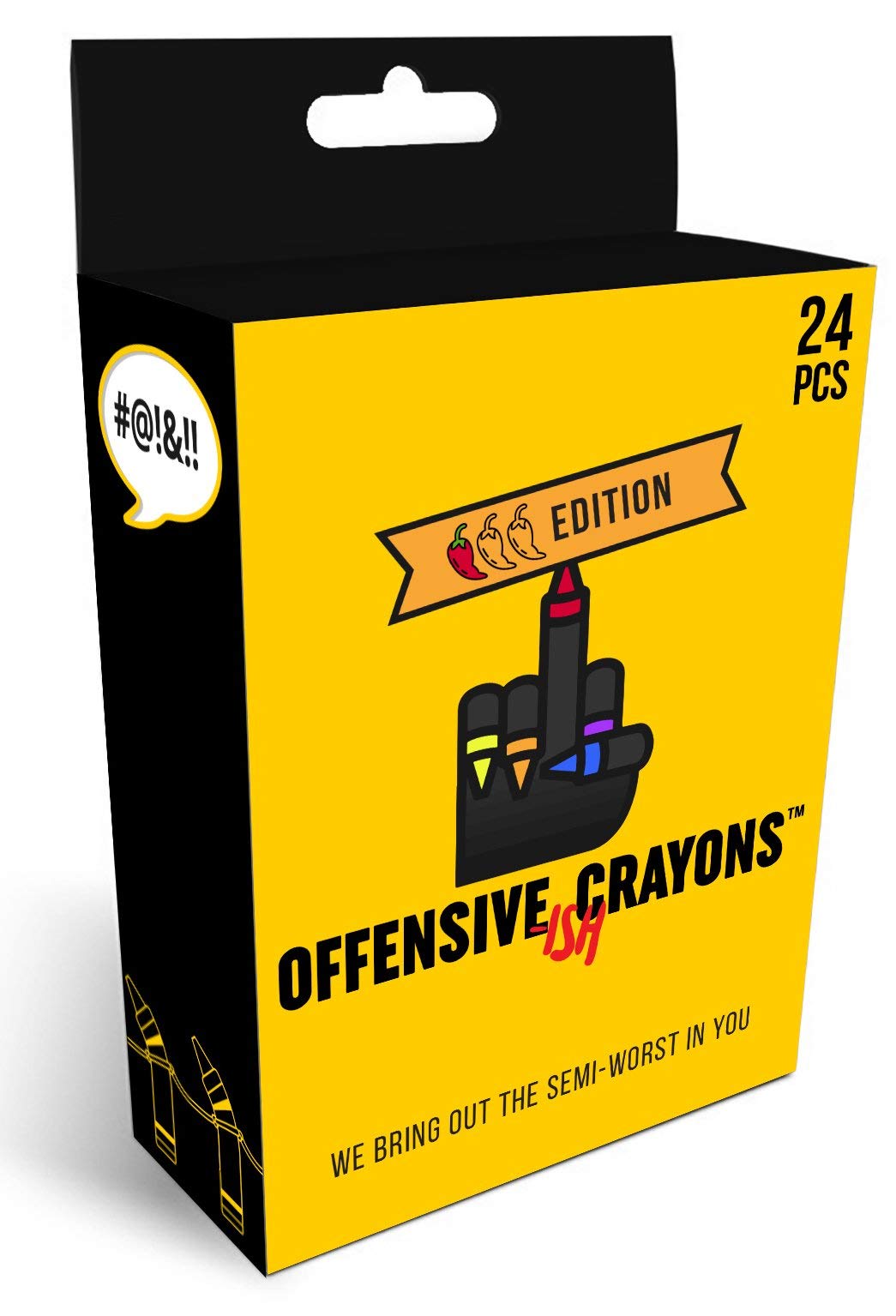 MilkToast Brands Offensive Crayons ISH Edition – HR-Friendly Gag Gift for Office Parties