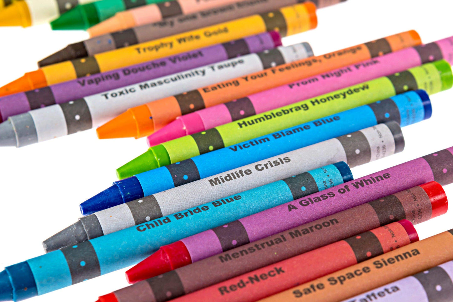 MilkToast Brands Offensive Crayons ISH Edition – HR-Friendly Gag Gift for Office Parties