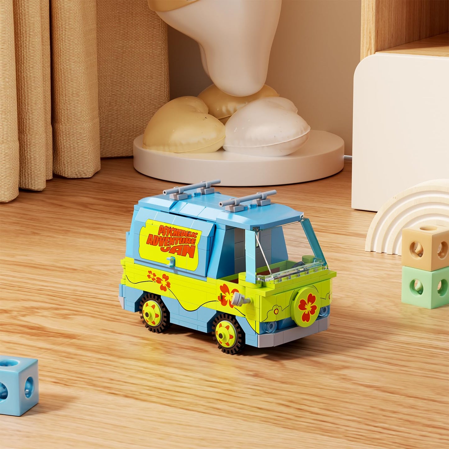Millionspring Classic Adventure Van Building Blocks — LEGO-Compatible Mystery Car Toy for Kids 6+