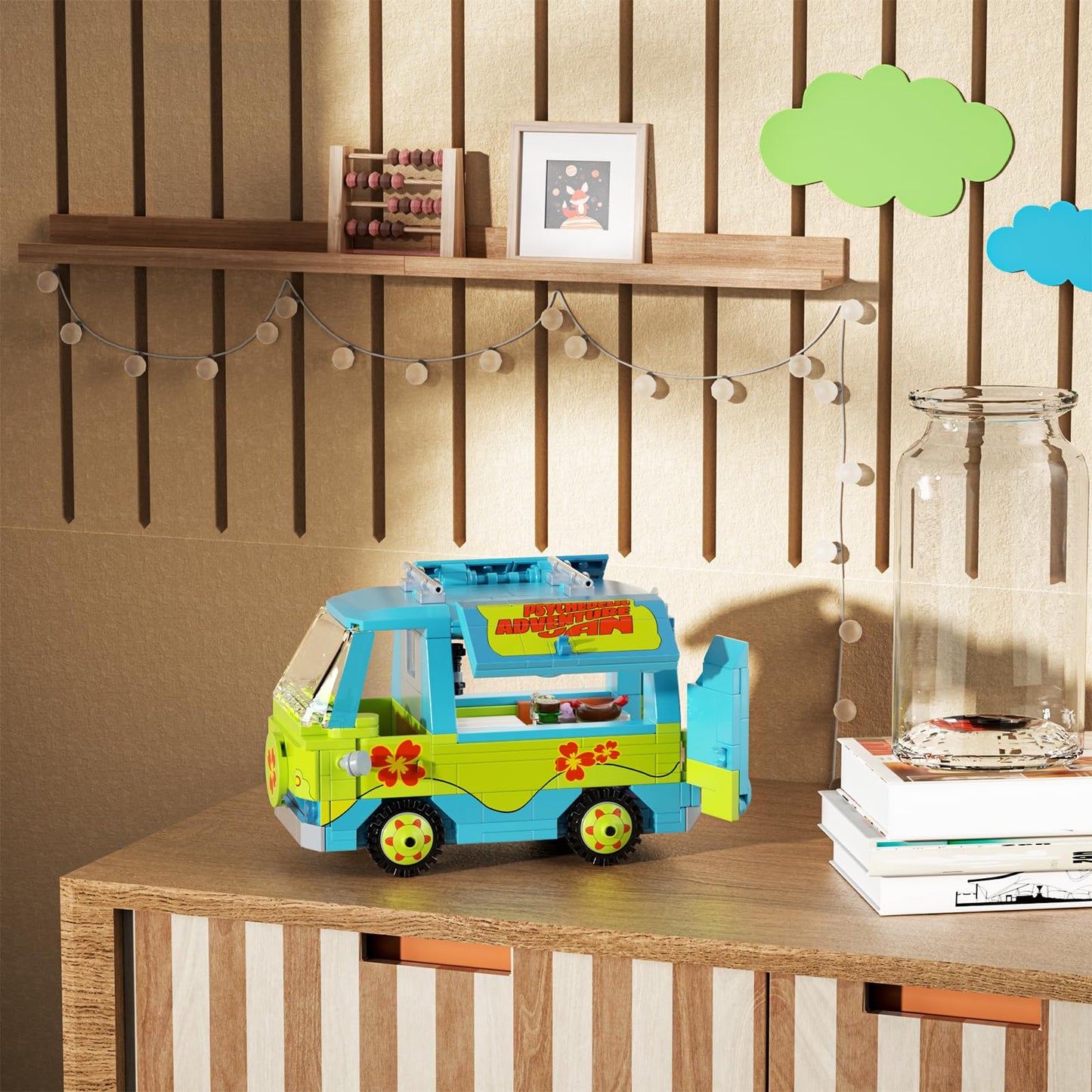 Millionspring Classic Adventure Van Building Blocks — LEGO-Compatible Mystery Car Toy for Kids 6+