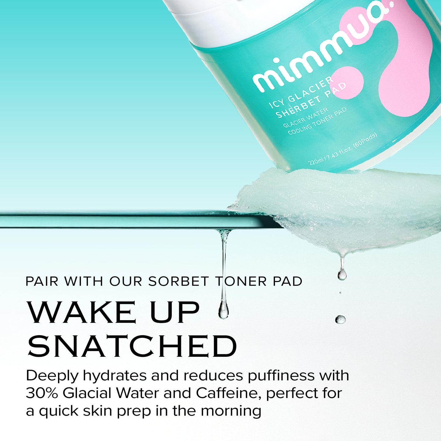 mimmua! Ice Sorbet Soothing & Cooling Face Moisturizer | Non-Comedogenic Gel Cream for Pores & Fungal Acne Safe | 3.38 oz