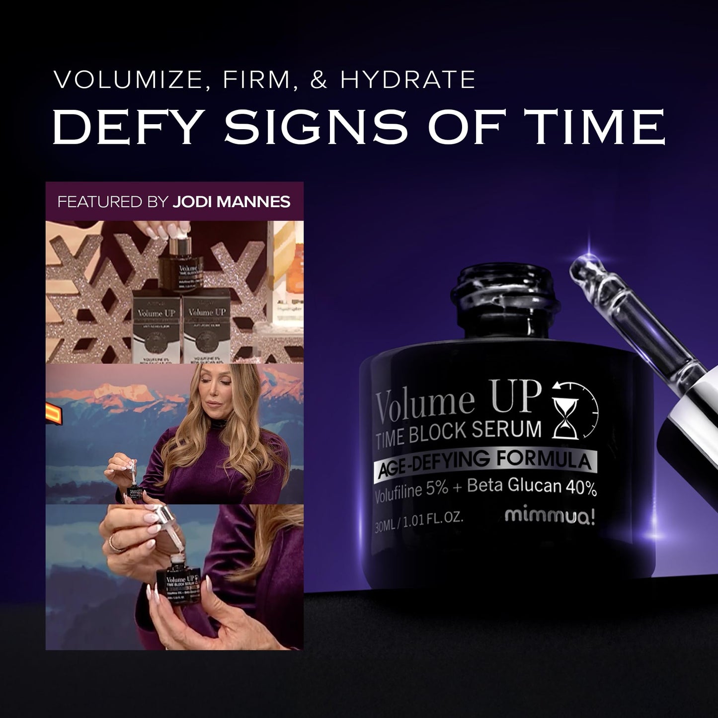 Mimmua Volume UP Time Block Serum – 5% Volufiline + 40% Beta Glucan | Anti-Aging Wrinkle Filler