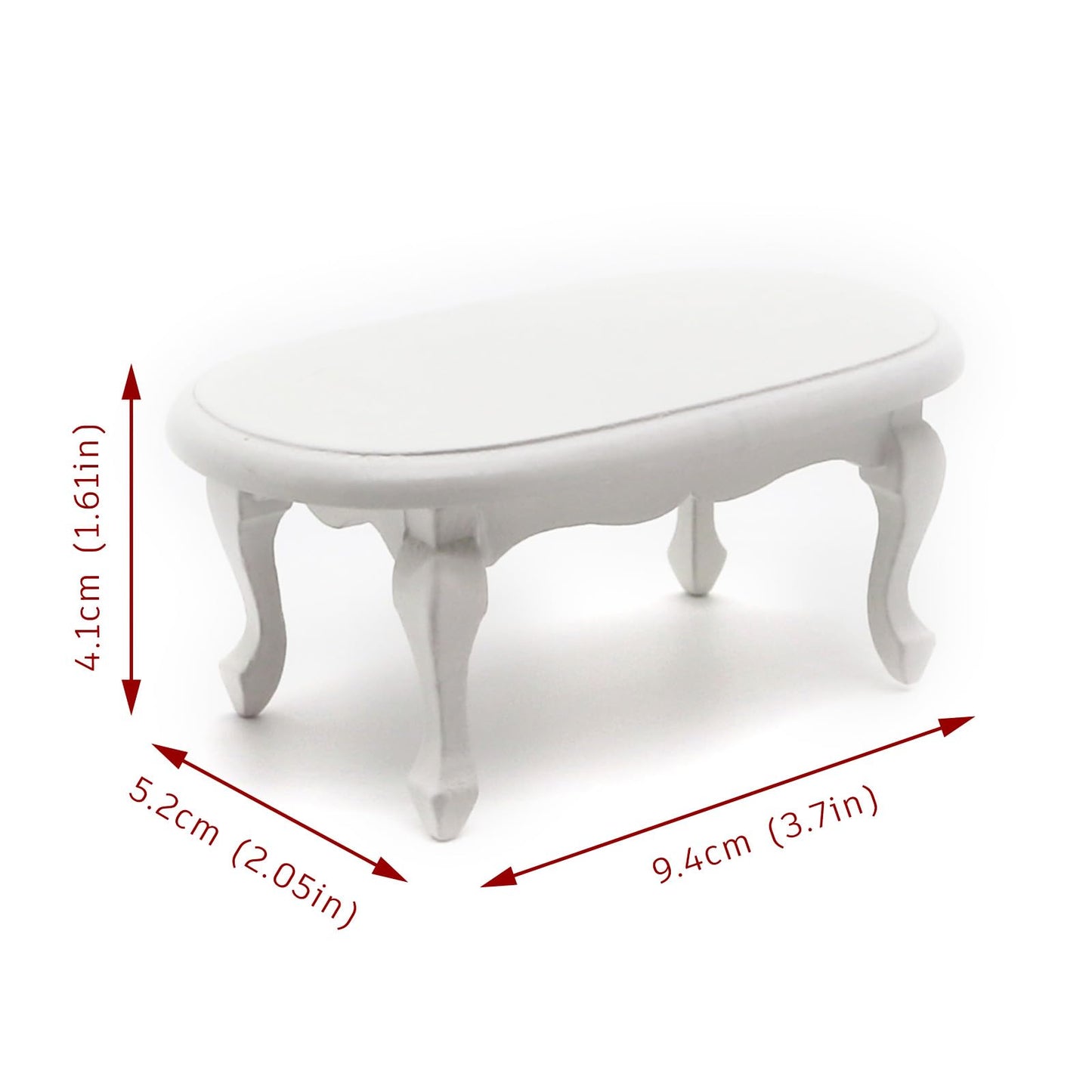 Minamzee 1:12 Dollhouse Couch Set – 1:12 Scale Wooden Miniature Living Room Furniture