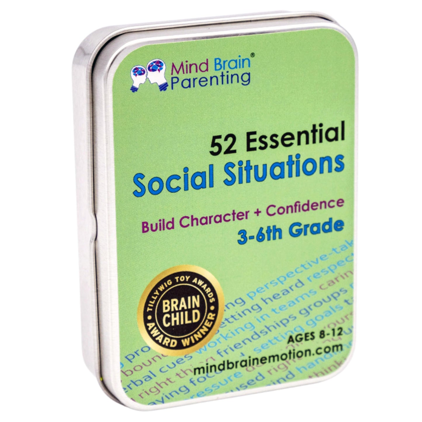 Mind Brain Emotion: 52 Essential Social Situations Card Deck for Kids (3–6th Grade)