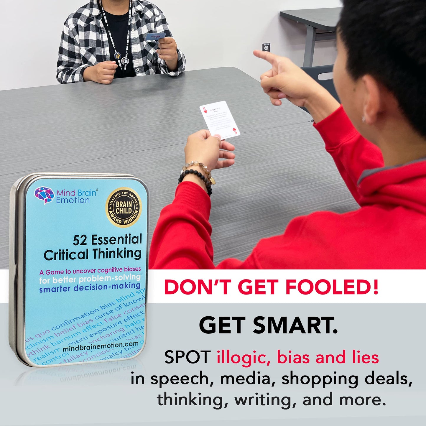 Mind Brain Emotion: 52 Essential Critical Thinking Flash Cards by Harvard Educator