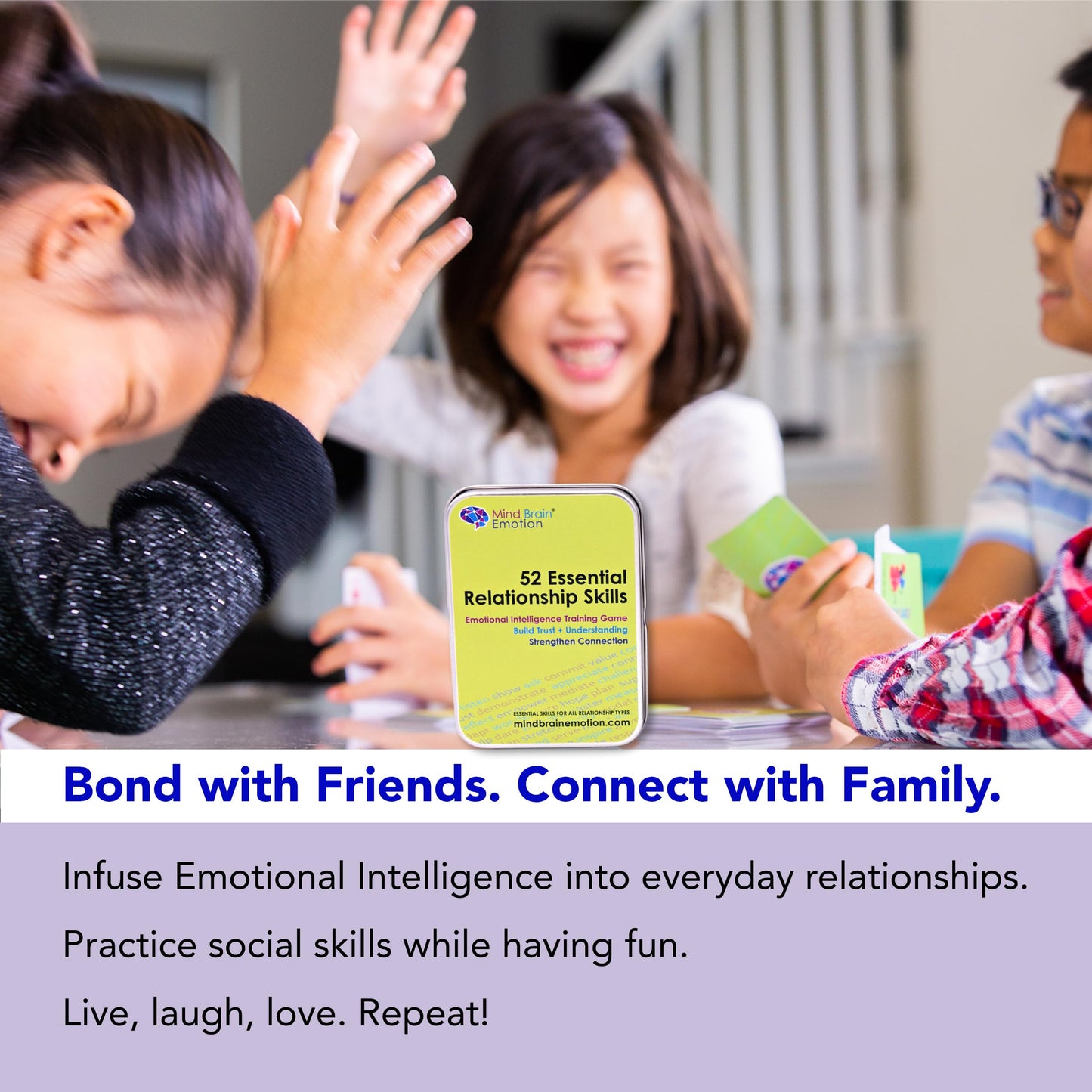52 Essential Emotional Intelligence Training — Relationship Skills Card Game by Mind Brain Emotion
