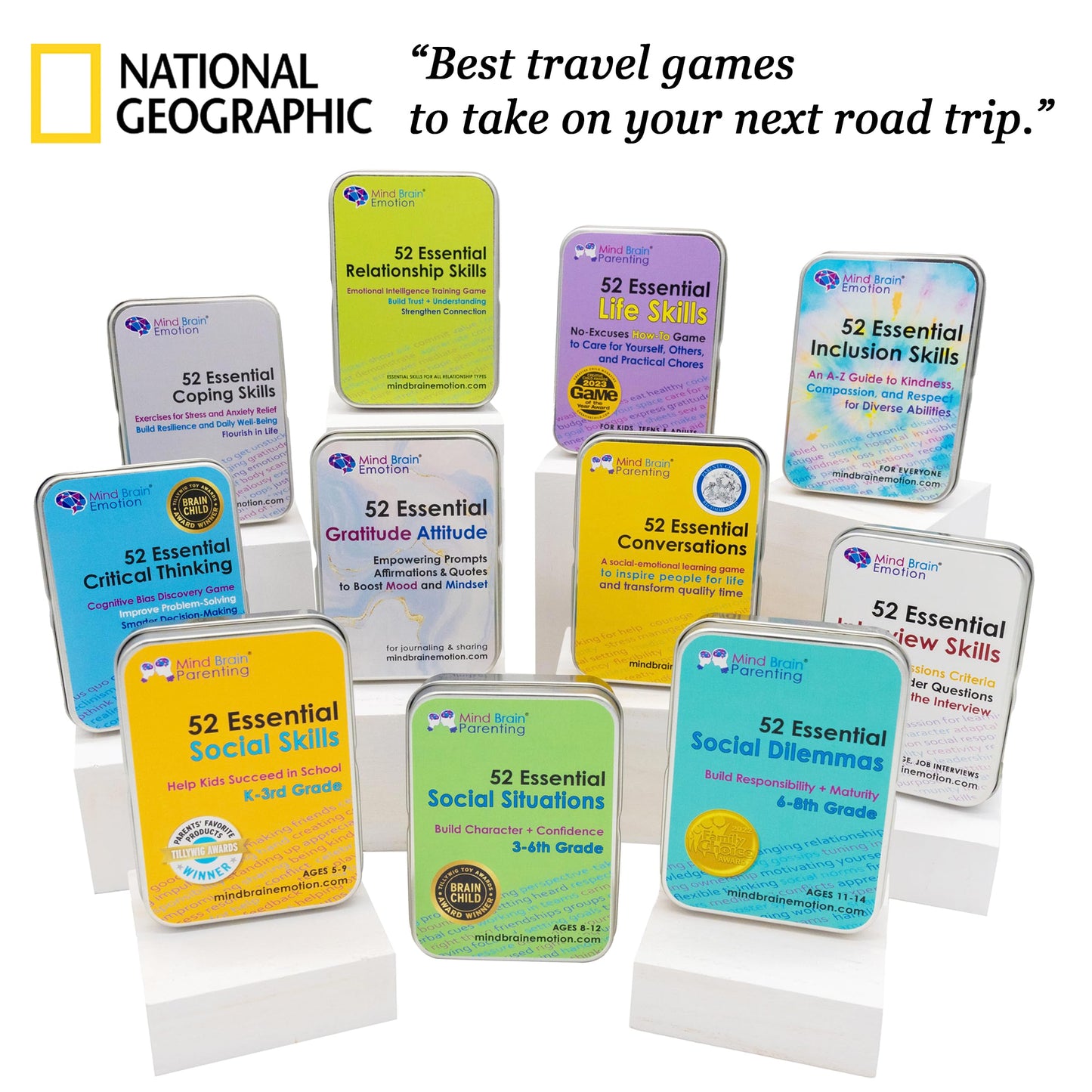 Mind Brain Emotion: 52 Essential Social Dilemmas for Middle School - Conversation Cards for 6th-8th Grade