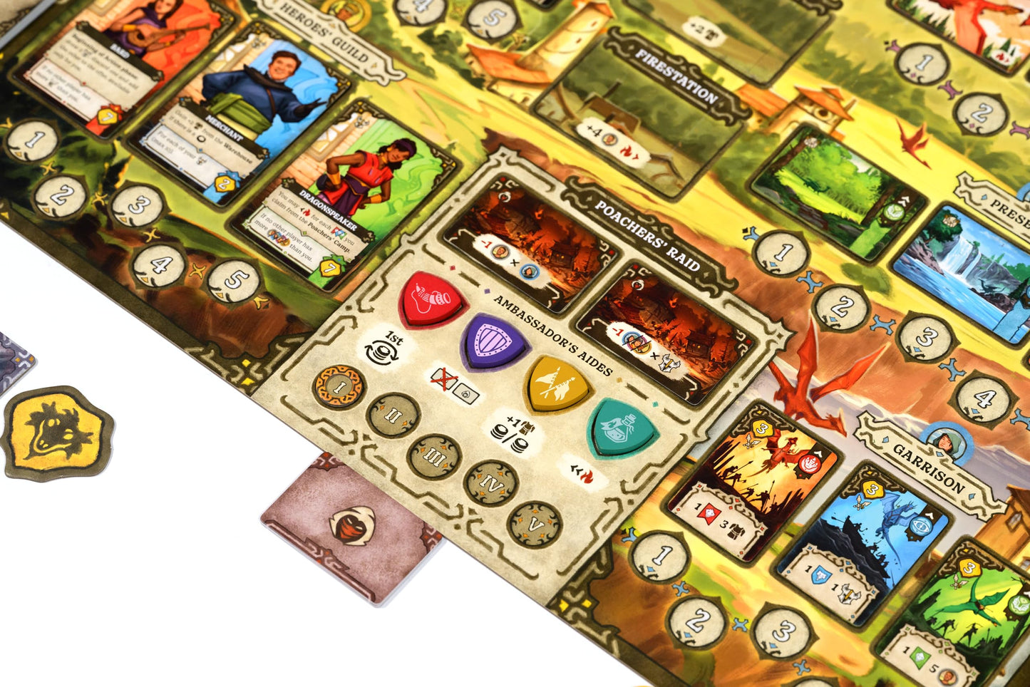 Mindclash Emberheart – Mid-Weight Worker Placement & Dragon Rescue Board Game | 2-4 Players | 60-90 Min