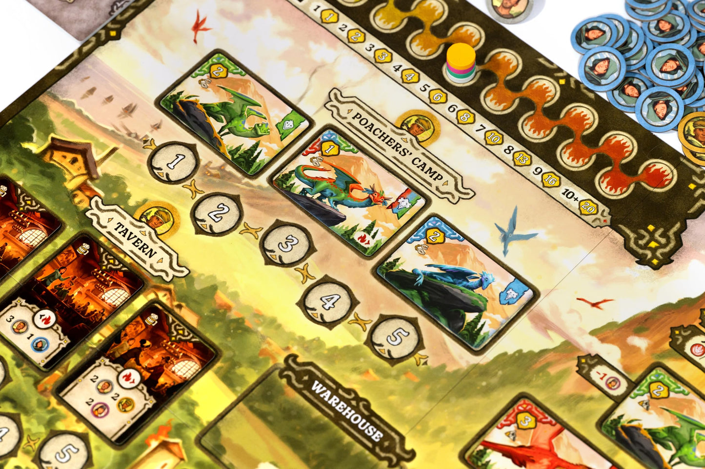 Mindclash Emberheart – Mid-Weight Worker Placement & Dragon Rescue Board Game | 2-4 Players | 60-90 Min