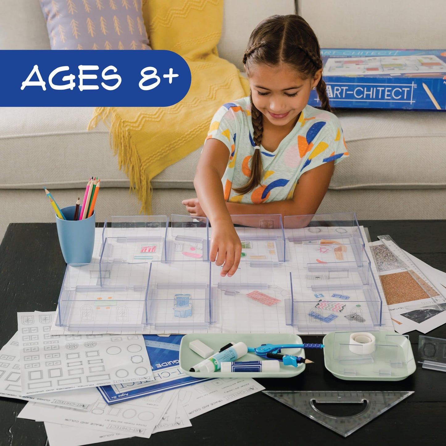 MindWare Art-chitect Home Model Building Kit – 3D Architecture for Kids 8+
