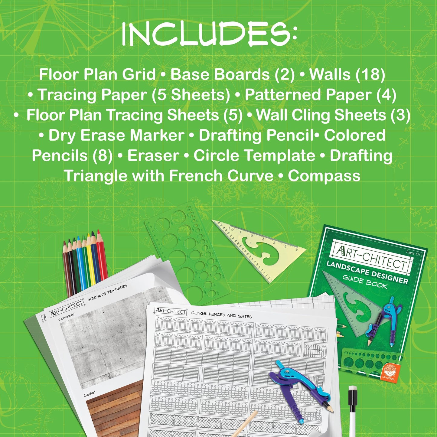 MindWare Art-chitect Landscape Designer Kit – 3D Landscape Design for Kids 8+