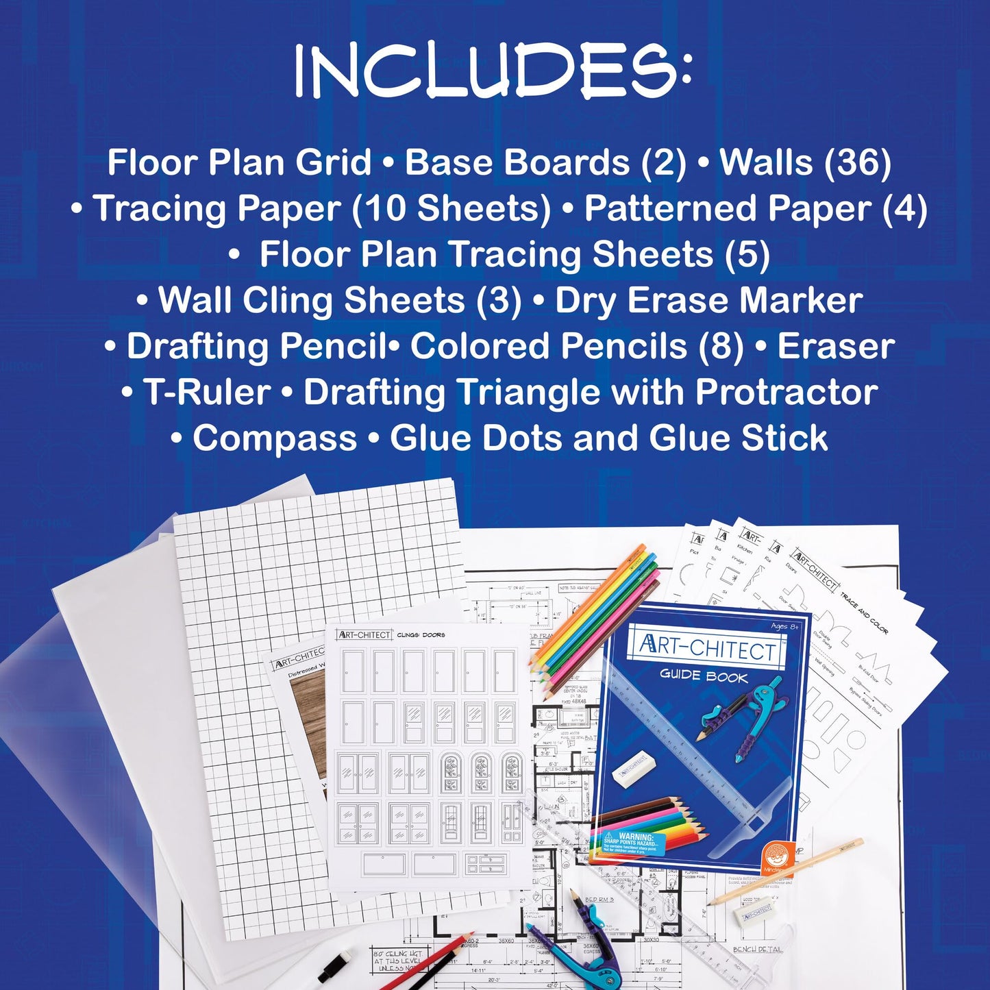 MindWare Art-chitect Home Model Building Kit – 3D Architecture for Kids 8+