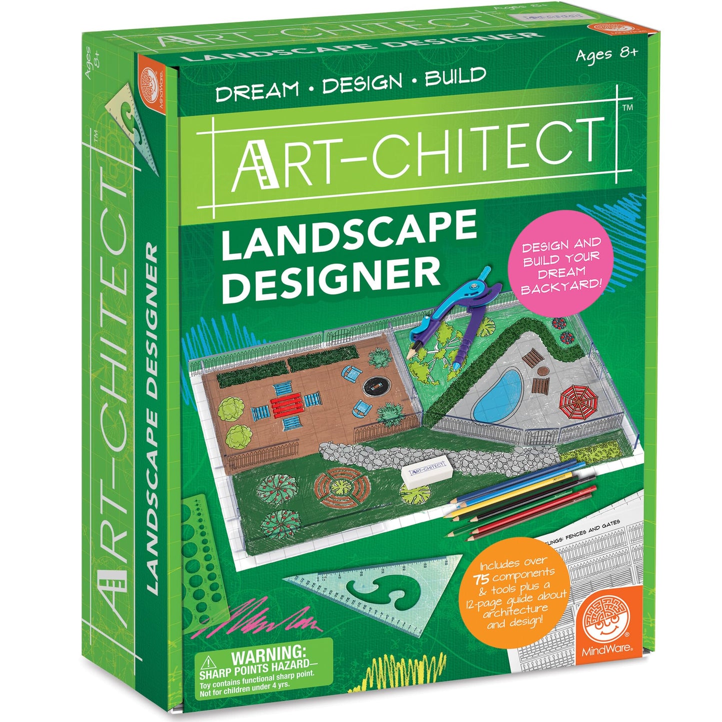 MindWare Art-chitect Landscape Designer Kit – 3D Landscape Design for Kids 8+